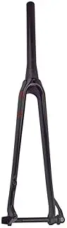 3 Wheel Bikes for Adults, Bike Suspension Fork,Road Bike Fork 700C for Race Ultralight Carbon 3K Bicycle Suspension Fork 1-1/2 Axis 12x106mm 345g