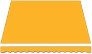VFGFPTBTUK Waterproof Awning Fabric Replacement for Retractable Awning Heavy Duty Sunshade Canopy Patio Awning Door Window Replacement Top Cover(Yellow,11.5x9.8ft/3.5x3m)