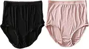 [XWSM] High-Waist Women's Briefs 100% Mulberry Silk Underwear Comfortable Plus Size Soft Panties Shorts Ladies Underpants (Color : E, Size : M/Medium), E