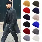 Men Women Knit Baggy Beanie Warm Winter Hat Ski Slouchy Fisherman Docker Hat Cap
