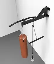 Wall Mounted Sandbag Rack, Pull-Up Bar, High Pull-Down Pulley Device, Multifunctional Home Fitness Equipment, Strong Stability, Can Perform A Variety of Exercises