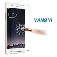 在飛比找Yahoo奇摩購物中心優惠-YANGYI 揚邑 OPPO F1 防爆抗刮9H鋼化玻璃保護