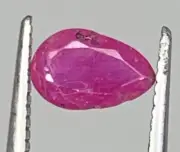 0.60Ct Beautiful Natural Color Ruby Pears Shape No Heated No Treatment
