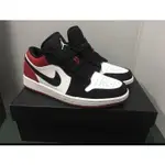 《情侶款》AIR JORDAN 1 LOW BLACK TOE(GS)黑腳趾 休閒板 公司現貨 籃球慢跑鞋