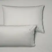 Bianca Heston 300TC Percale Cotton Sheet/Pillowcase Combo Silver