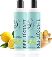 All-Natural Enhanced Alginate Supplement. Provides Temporary Relief for Symptoms of Post-Nasal Drip, LPR, Heartburn, GERD and Acid Reflux. Lemon Ginger Flavored. (2 Bottles)
