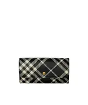 check continental wallet One size Black/plain white
