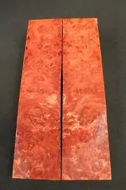 STABILIZED MAPLE BURL KNIFE SCALES 1.75" x 7.5" x .5" AWESOME COLORS