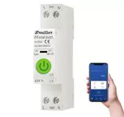 WiFi Circuit Breaker Smart Switch Metering Overcurrent Protection Timing A2V0