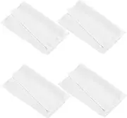 4pcs White Cloth Napkins Washable Polyester Fabric Reusable Elegant Napkins for Party Wedding Banquet and Dining Table Decor