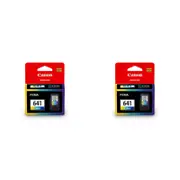 2PK Canon Pixma CL641 Colour Ink Cartridge 180 Page Yield CMY