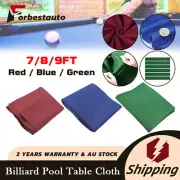 Premium 7/8/9FT Pool Table Cloth Felt Snooker Billiard Tablecloth w/ Felt Strip
