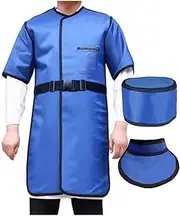 Lead Apron X-ray Lead Apron Set With Thyroid Collar & Lead Hat, Lightweight Radiation Resistant Lead Suit Shield For Adult