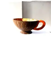 Coconut shell cup. 100% natural coconut shell &wooden product of Srilanka.