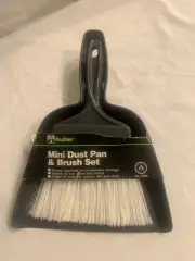 Butler Mini Hand Broom and Dustpan Set Small Dust Pans with Brush Set New Gray