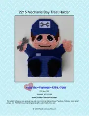 Mechanic Boy Treat Holder-Plastic Canvas Pattern or Kit