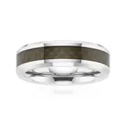 Tensity Tungsten Black & Silver Ring