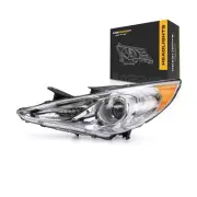 For Hyundai Sonata 2011-2014 Headlight Driver Side Clear Lens Halogen With Bulb (for: Hyundai)