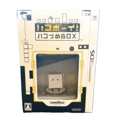 Nintendo 3DS Box Boy Hako Boy Amiibo Qbby Figure with Gamesoft and CD