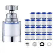 Transparent Tap Water Filter Interchangeable Filter Element Tap Extension Easy t