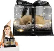 Simulation Animal Dolls | Animal Dog Squeaky Stuffed Toy | Realistic Model with Movable Joints for Desktop Shelf Desk Bedroom Living Room Home