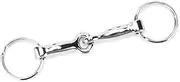 Les-Theresa Snaffle Bits Keyring Zinc Alloy Pelham Keyring Single Connector Horse Bit Keyring Make Your Own