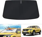 Custom Fit Windshield Sun Shade for 2021-2023 2024 2025 Kia Seltos Window Shade Sun Visor Protector Foldable Blocks UV Rays Keep Your Car Cooler