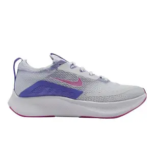 Nike 慢跑鞋 W Zoom Fly 4 氣墊 女鞋 跑鞋 運動 灰 粉 CT2401-003 [ACS 跨運動]