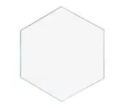 3" Hexagon Clear Acrylic Value Pack of 25 Discs for Arts and Crafts Plastic DIY