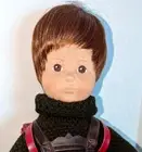 Vtg 17" Helmut Engel Doll Co Stockinette Boy Doll Germany made original tag A10