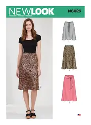 New Look Sewing Pattern N6623 6623 Misses' Skirt In Three Lengths