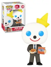 Funko Pop! Ad Icons Jack In The Box #220 Jack Box (With Burger) - New, Mint Condition