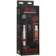 Kink 10" Dual Density ULTRASKYN Squirting Cumplay Cock Black Dildo Vac-U-Lock