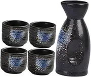 Cabilock 1Set Japanese Style Sake Set Creative Sake Kettle Cups Elegant Decorative Rice Wine Pot for Wine Lovers Home Decor