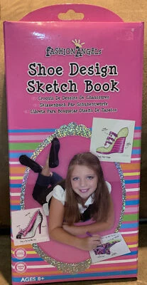 SHOE DESIGN SKETCH BOOK AGES 8+ FASHION ANGELS CREATIVE FUN!!