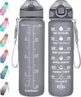 32oz Drinking Water Bottle w/Times to Drink and Straw Leakproof BPA & Toxic Free