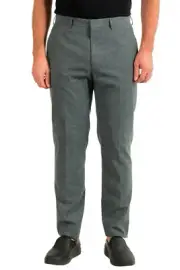 Hugo Boss Men's "Pirko2" Wool Flat Front Dress Pants
