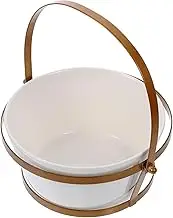 Amosfun Multi Function Salad Bowl Reusable Food Bowl Stylish Portable Storage for Fruits Noodles Salads for Home Bar Hotel Restaurant Use Comfortable Design