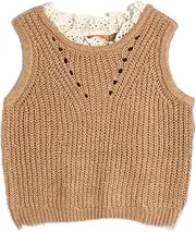 [Koton] Babygirls Knit Sweater Round Neck Sleeveless Pullover