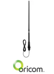 ORICOM UHF CB ANTENNA KIT BLACK TWIN 1.4M TOTAL SHORT LONG FIBREGLASS ANU1200