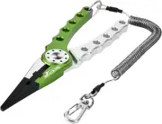 X1 Aluminum Fishing Pliers Hook Remover Braid Line Cutting and Split Ring with C