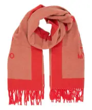 Moschino scarf women 30672M2327007 Red wool shawl stole foulard pashmina