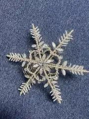 BEAUTIFUL STUNNING HUGE Christmas Tree Topper Dillards Heavy beaded crystal wow