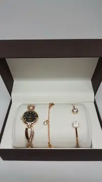 在飛比找Yahoo!奇摩拍賣優惠-rocky手鏈手環手錶禮盒組