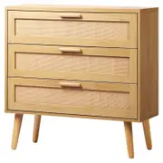ALFORDSON 3 Chest of Drawers Rattan