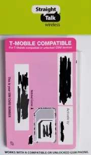 Straight Talk SIM card• T-Mobile Samsung Galaxy S5 S6 S7 Edge S8 S9 S8+ Note 5/8