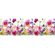 Catzon 2 Sheets Wildflower Grass Wall Stickers Peel and Stick for Living Room