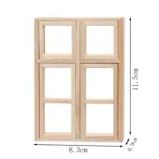 1:12 Scale Dollhouse Miniatures Furniture Door Frame Windows Building Accessorie