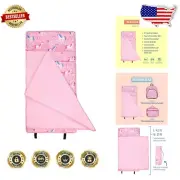 Vibrant Unicorn Nap Mat for Kids - Lightweight, Machine Washable & Kid-Friendly