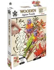 [Puzzle Master] Shaped Wooden Jigsaw Lorikeets Puzzle
